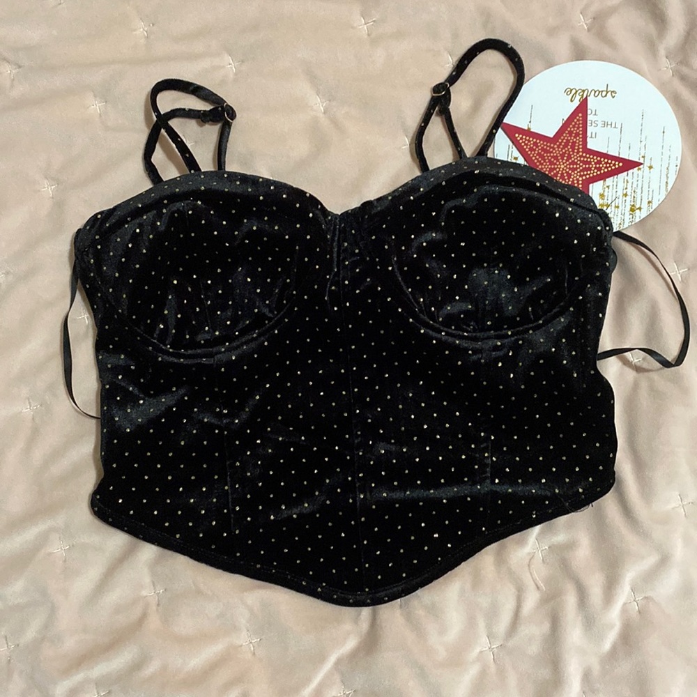 Black sparkly top